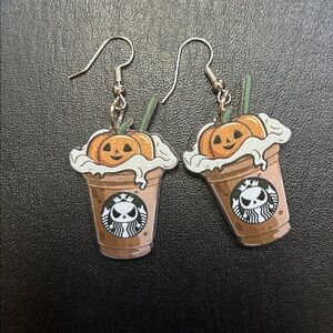 Pumpkin Frappuccino Earrings